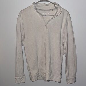 Walter Hagen Men's Light Gray Zip-Up Sweater Quarter Zip